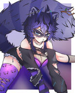 a:kirayvacuo c:snuffy damaged_clothes g:3am horn_(anatomical) looking_at_camera piercing popping_out_of_picture split // 1080x1350 // 1.0MB